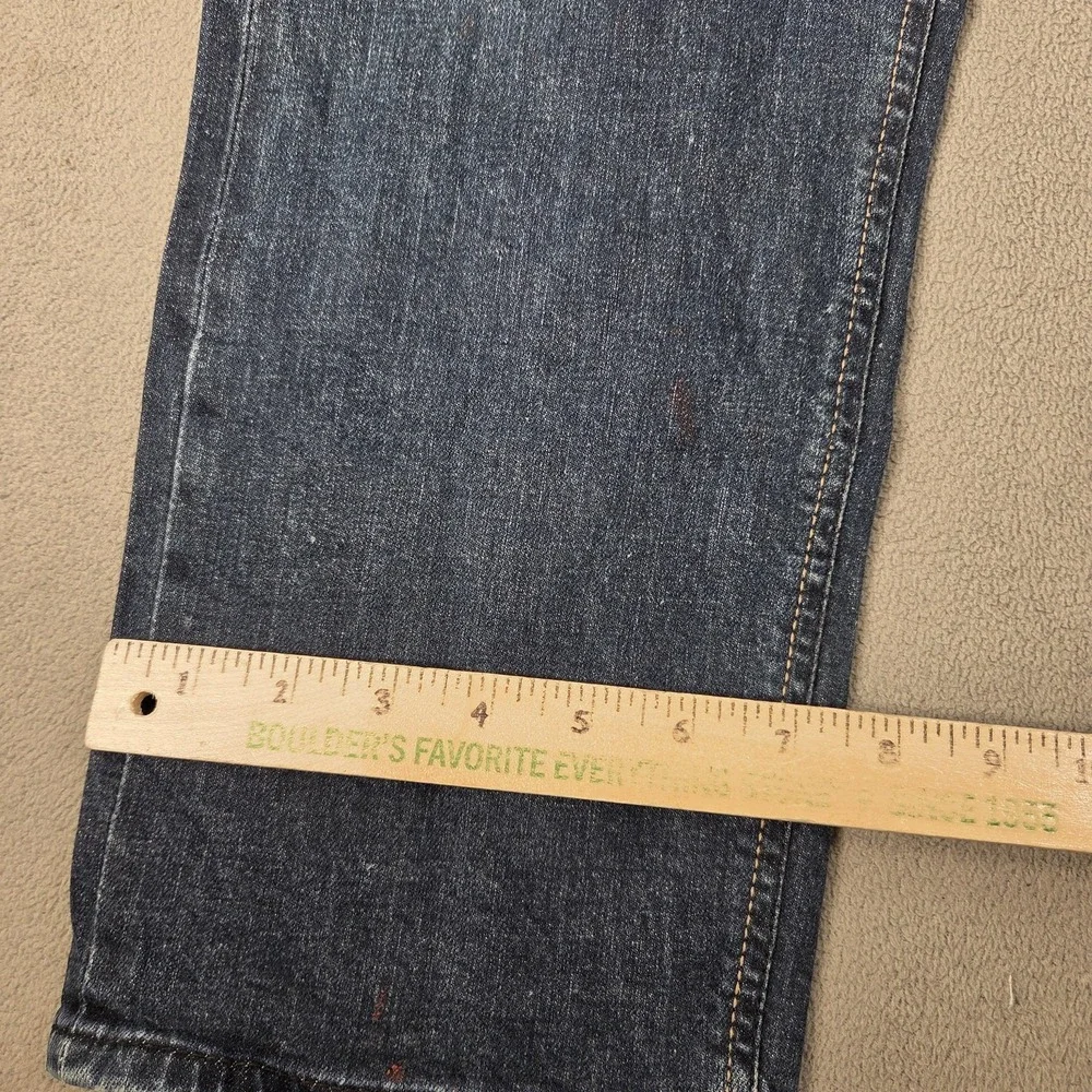 Selvedge Jeans Mens‎ 34x30 Blue Straight Leg Paint Splatter Selvedge Made Korea